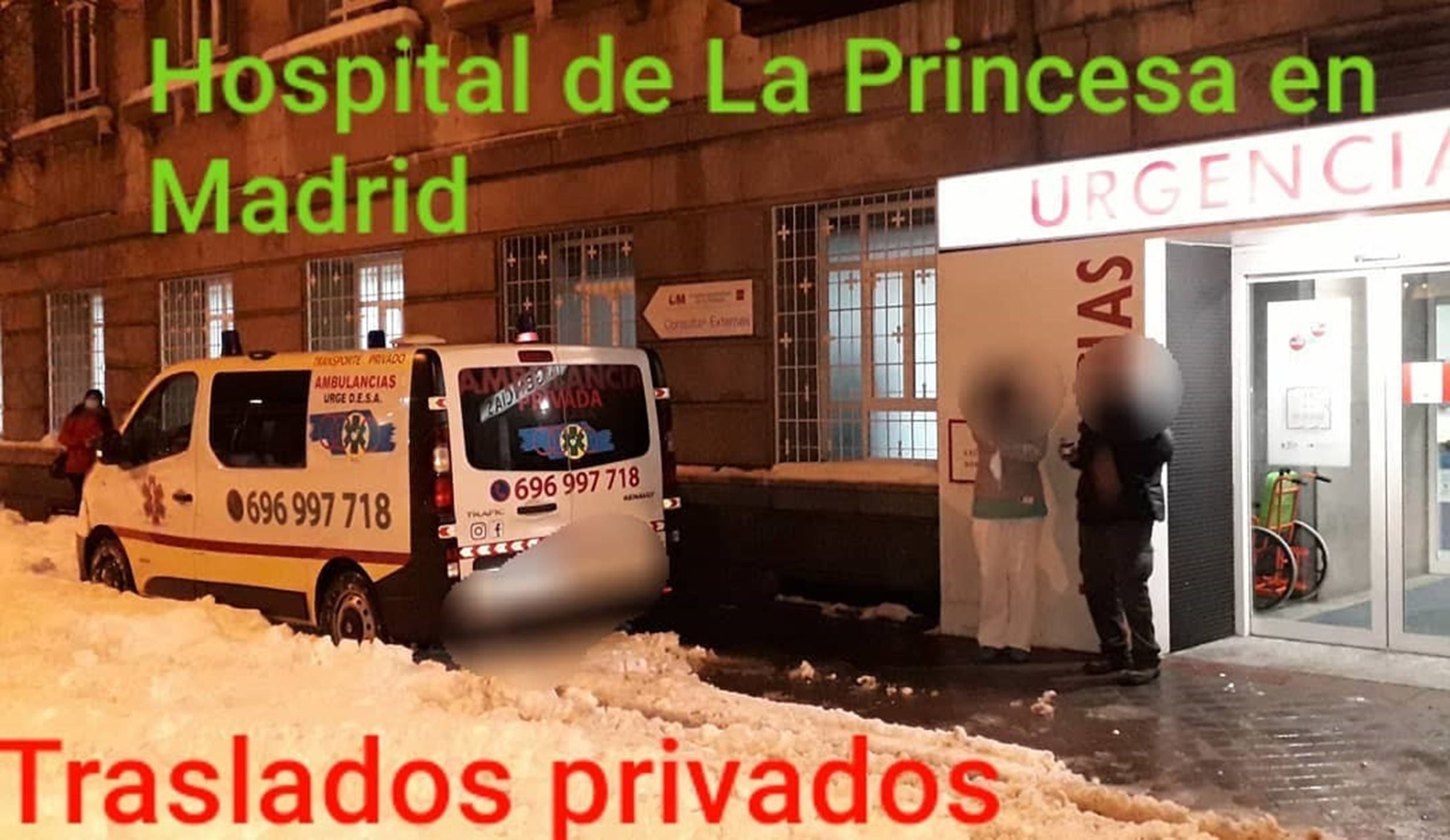 ambulancia para traslado convencional hospital madrid